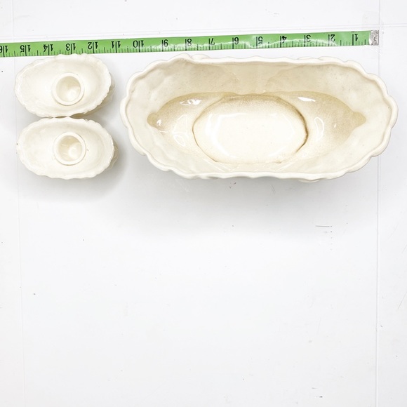 VTG Dove Pigeon Console Planter Candlestick Set Altar Decor Witchy - Picture 10 of 10